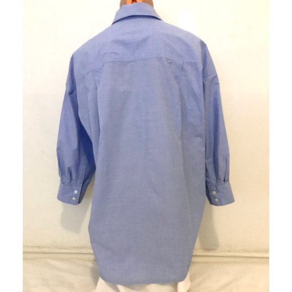 Gap Poplin oversize cocoon shirt light blue XS - Picture 4 of 8